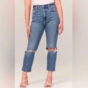 Abercrombie & Fitch The Ankle Straight Ultra High Rise Jeans Size 26/2